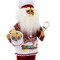 Karen Didion 13.0 Inch Kitchen Santa Christmas Figurine , Lightweight Christmas Decor Chef Santa